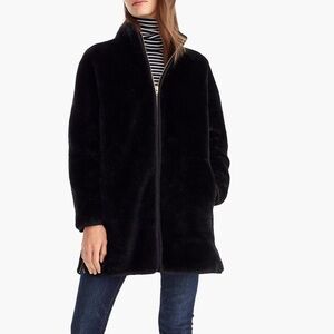 J.Crew Zip-up plush fleece coat